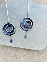 Load image into Gallery viewer, Sterling Silver Circle In Circle Earrings
