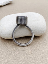 Load image into Gallery viewer, Sterling Silver High Circle In Circle Oxidized Ring