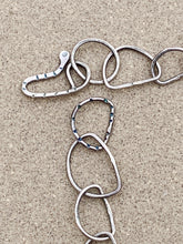 Load image into Gallery viewer, Sterling Silver Half Moon Link Chain Bracelet w Yellow Sea Glass Charm