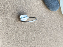 Load image into Gallery viewer, Custom Sterling Silver & Cobalt Blue Sea Glass Ring