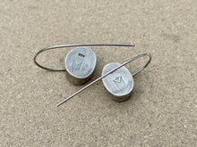 Load image into Gallery viewer, Sterling Silver Oval Hollow Form Earrings 14K accent