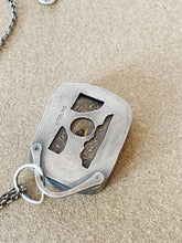 Load image into Gallery viewer, Custom Sterling Silver Steampunk Movement Pendant / Chain