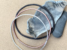 Load image into Gallery viewer, Tres Tri Color Organic Bangle Set Sterling & Copper