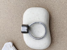Load image into Gallery viewer, Sterling Silver High Circle In Circle Oxidized Ring