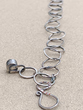 Load image into Gallery viewer, Sterling Silver Round Circle Link Chain Bracelet w/ Sterling Charm