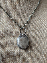 Load image into Gallery viewer, Custom Sterling Silver Petoskey Stone Pendant & Sterling Chain