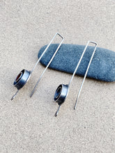 Load image into Gallery viewer, Sterling Silver Circle In Circle Earrings