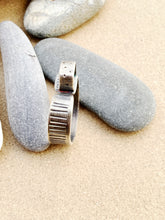 Load image into Gallery viewer, Sterling Silver Adjustable Circle In Square Ring