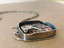 Load image into Gallery viewer, Custom Sterling Silver Steampunk Movement Pendant / Chain