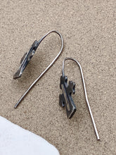 Load image into Gallery viewer, Sterling Silver Cross Patina Earrings