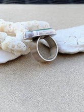 Load image into Gallery viewer, Custom Sterling Silver & Green Sea Glass Ring