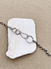 Load image into Gallery viewer, Sterling Silver Pendant Ice Blue Sea Glass w Sterling Chain