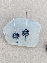 Load image into Gallery viewer, Sterling Silver Circle In Circle Earrings