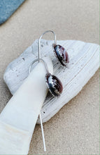 Load image into Gallery viewer, Sterling Silver & Brown Agate Earrings