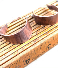 Load image into Gallery viewer, Hammered Copper Hoops