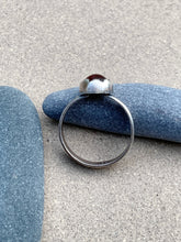Load image into Gallery viewer, Sterling Silver Amber Ring
