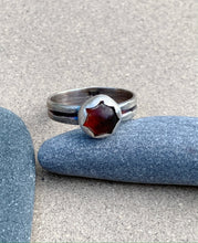 Load image into Gallery viewer, Sterling Silver Amber Ring