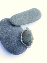 Load image into Gallery viewer, Sterling Silver "Eye" Ring With Beach Rock