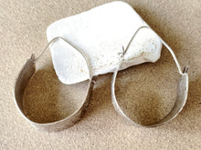 Load image into Gallery viewer, Classic Wide Hammered Sterling Silver Hoops