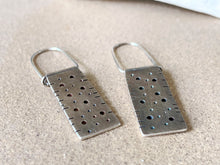 Load image into Gallery viewer, Sterling Silver Mini Rectangle Dangle