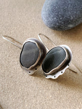 Load image into Gallery viewer, Sterling Silver "Clouds" Set W/ Found Beach Stone