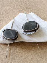 Load image into Gallery viewer, Sterling Silver "Clouds" Set W/ Found Beach Stone