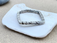 Load image into Gallery viewer, Stamped Sterling Silver Square "Abode" Ring