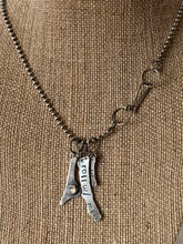 Load image into Gallery viewer, Sterling Silver Moonstone, Amore, Roll w/Me Charms on Sterling Bead Chain
