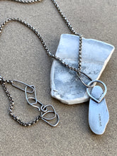 Load image into Gallery viewer, Sterling Silver Brown Found Sea Glass Pendant w/ Rolo Chain