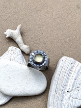 Load image into Gallery viewer, Sterling Silver w/ Rose Cut Lemon Quartz Sun Ring
