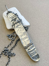 Load image into Gallery viewer, Vintage Carved Black Coral Pendant / Repurposed Sterling / Chain