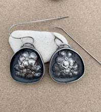 Load image into Gallery viewer, Sterling Silver Dangles w/ Vintage Sterling Flowers