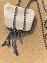 Load image into Gallery viewer, Sterling Silver Moonstone, Amore, Roll w/Me Charms on Sterling Bead Chain