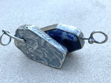 Load image into Gallery viewer, Bloodstone & Sterling Silver Coffin Pendant
