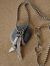 Load image into Gallery viewer, Sterling Silver Moonstone, Amore, Roll w/Me Charms on Sterling Bead Chain