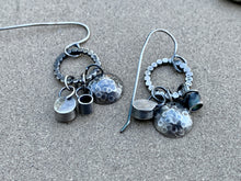 Load image into Gallery viewer, Custom Sterling Silver Barnacle Dangle Charm Earrings