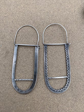 Load image into Gallery viewer, Sterling Silver Repurposed Long Oval Reversible Earrings