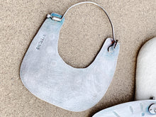 Load image into Gallery viewer, Sterling Silver Tribal Stamped Hoop Earrings
