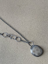 Load image into Gallery viewer, Custom Sterling Silver Petoskey Stone Pendant &amp; Sterling Chain
