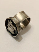 Load image into Gallery viewer, Custom Sterling Silver WT Mens Ring
