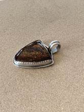 Load image into Gallery viewer, Custom Sterling Silver Pendant w/ Fire Agate
