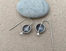 Load image into Gallery viewer, Sterling Silver Mini Domed &quot;Turtle&quot; Earrings - reversible
