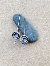 Load image into Gallery viewer, Sterling Silver Circle In Circle Earrings
