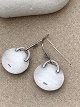 Load image into Gallery viewer, Sterling Silver Oval &amp; Circle Earrings
