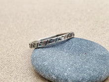 Load image into Gallery viewer, Sterling Silver Stamped Ring Flat Top
