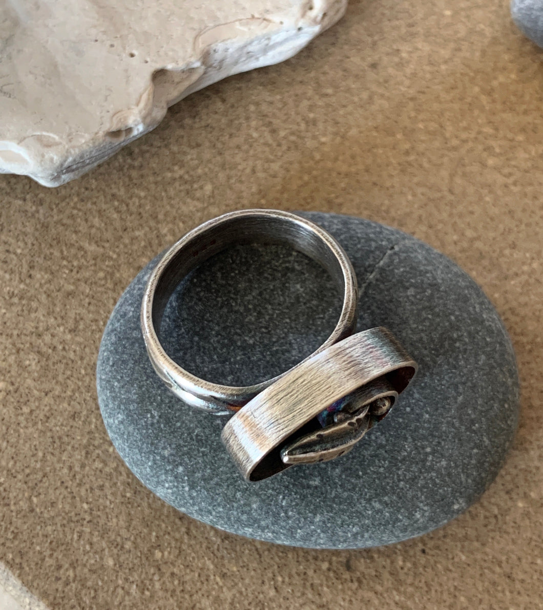 Custom Sterling Silver Flora Inspired Ring