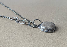 Load image into Gallery viewer, Custom Sterling Silver Petoskey Stone Pendant &amp; Sterling Chain
