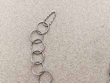 Load image into Gallery viewer, Sterling Silver Round Circle Link Chain Bracelet w/ Sterling Charm
