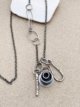 Load image into Gallery viewer, Sterling Silver 3 Charm Pendant w Chain
