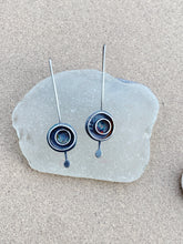Load image into Gallery viewer, Sterling Silver Circle In Circle Earrings
